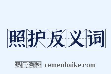 照护反义词是什么意思的图片